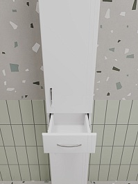 Style Line Шкаф пенал Эко Стандарт 30 с б/к белый – фотография-5